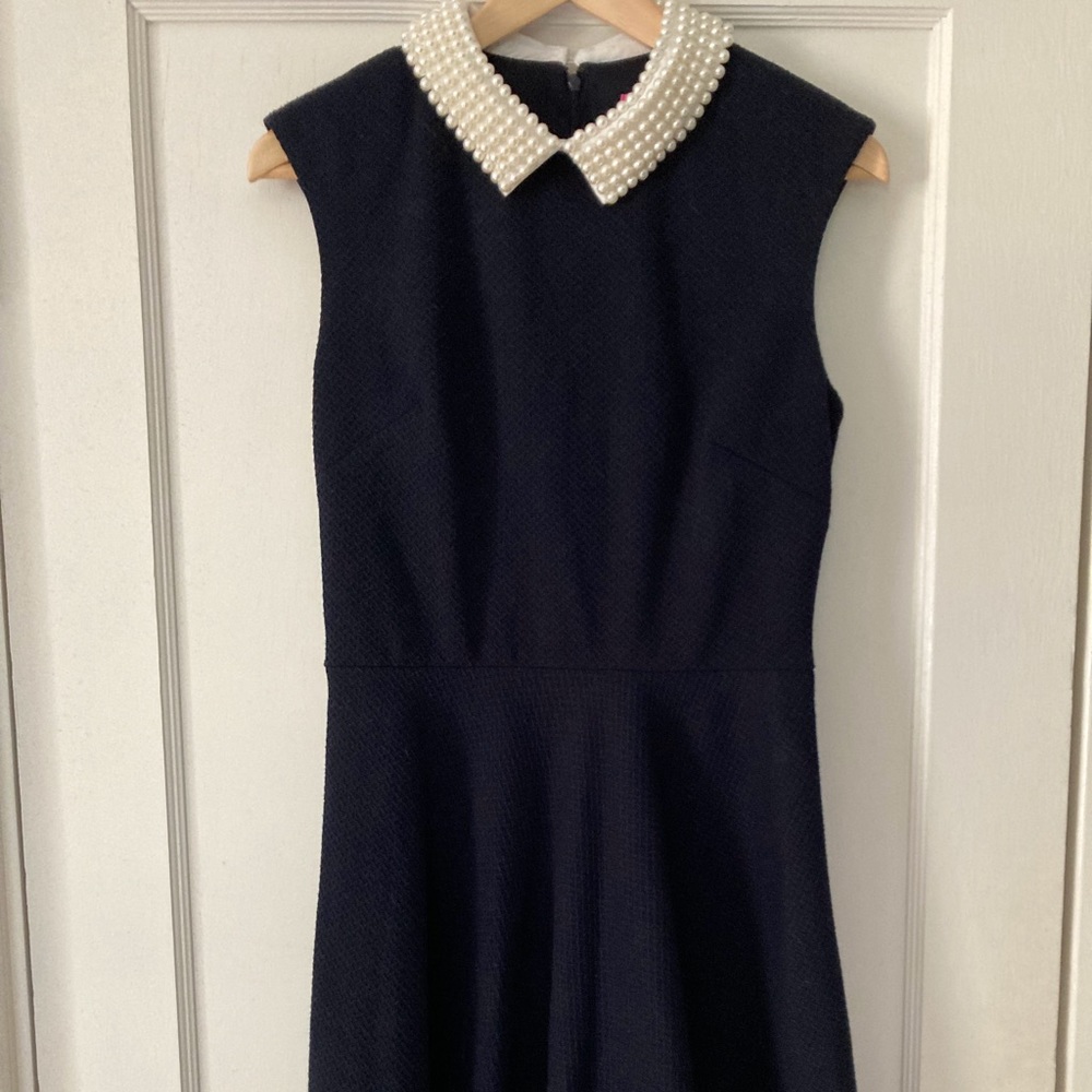 Betsey Johnson dress with pearl collar